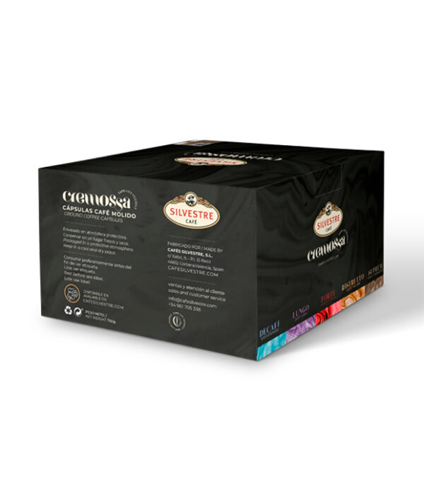 Caja de 100 cápsulas de café Cremossa Espresso Suprem – Sistema FAP