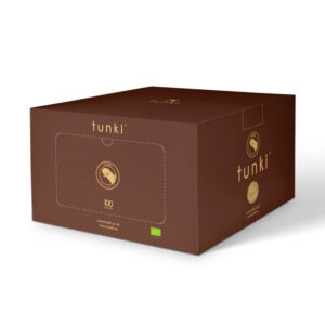 Caja de 100 cápsulas de café TUNKI Bio – Sistema FAP